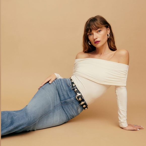 *NWT* Daria High Rise Denim Maxi Skirt (25) - Picture 5 of 14